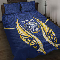 Bay of Plenty 2026 Rugby Custom Quilt Bed Set NZ Maori Silver Fern