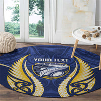 Bay of Plenty 2026 Rugby Custom Round Carpet NZ Maori Silver Fern LT14 - Polynesian Pride