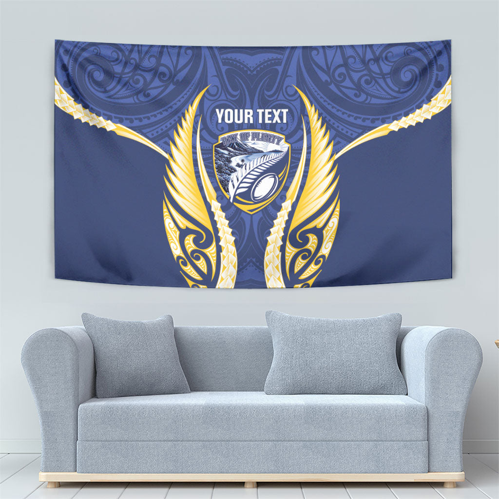 Bay of Plenty 2026 Rugby Custom Tapestry NZ Maori Silver Fern