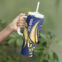 Bay of Plenty 2026 Rugby Custom Tumbler With Handle NZ Maori Silver Fern