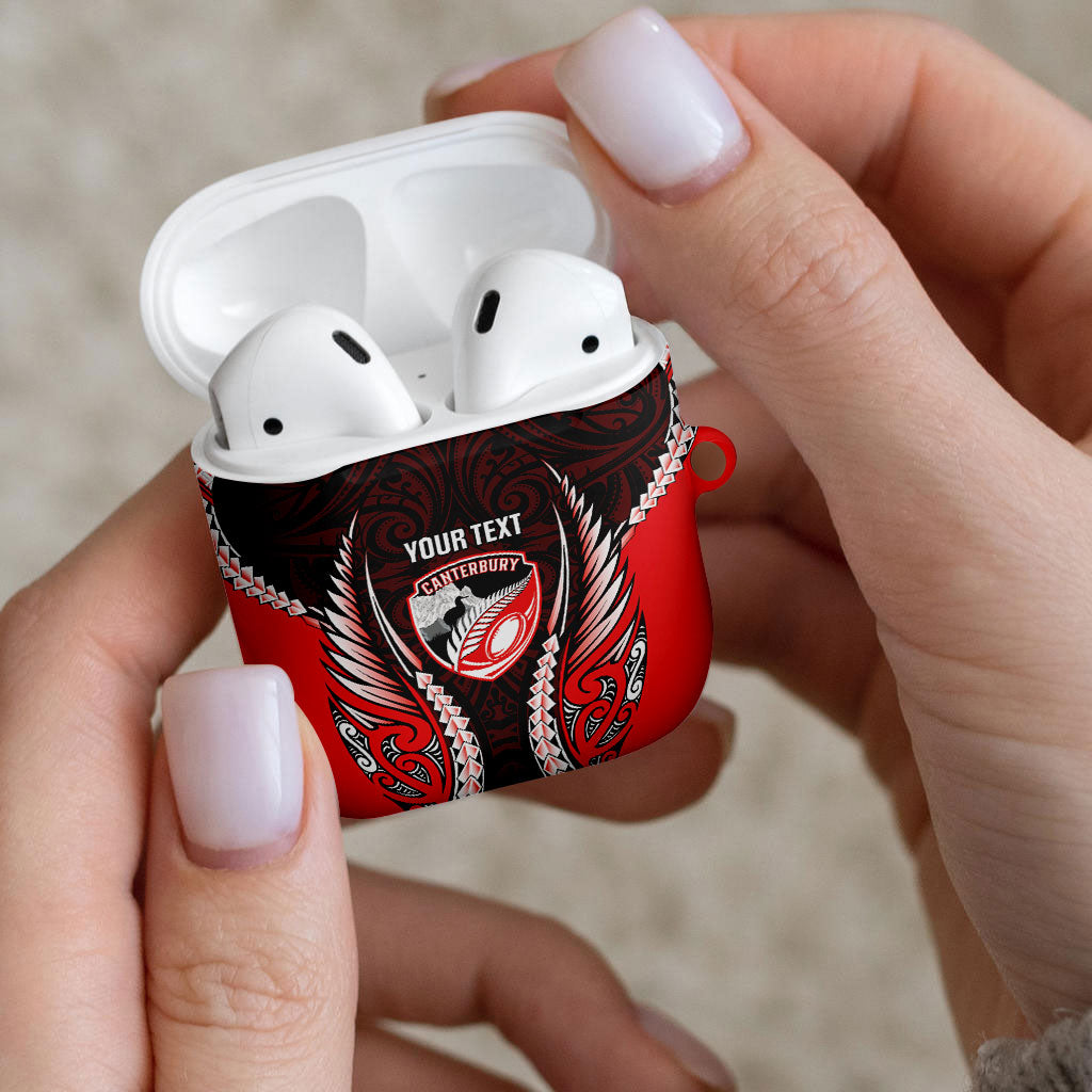 Canterbury 2026 Rugby Custom AirPods Case NZ Maori Silver Fern