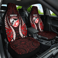 Canterbury 2026 Rugby Custom Car Seat Cover NZ Maori Silver Fern