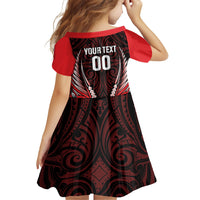 Canterbury 2026 Rugby Custom Family Matching Off The Shoulder Long Sleeve Dress and Hawaiian Shirt NZ Maori Silver Fern LT14 - Polynesian Pride