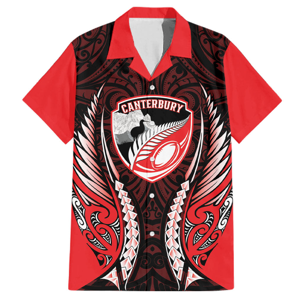 Canterbury 2026 Rugby Custom Family Matching Puletasi and Hawaiian Shirt NZ Maori Silver Fern