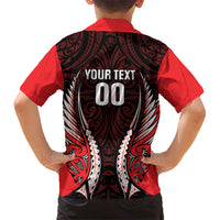 Canterbury 2026 Rugby Custom Family Matching Tank Maxi Dress and Hawaiian Shirt NZ Maori Silver Fern LT14 - Polynesian Pride