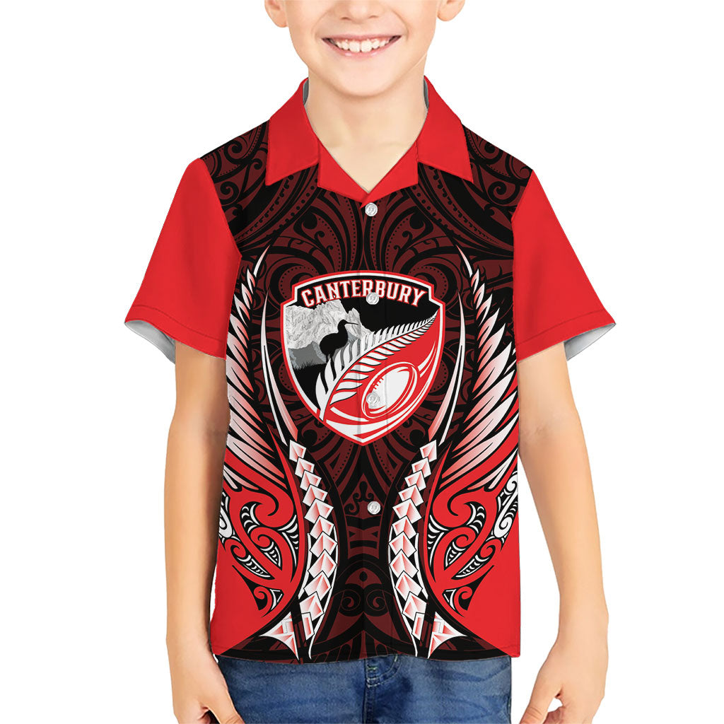 Canterbury 2026 Rugby Custom Hawaiian Shirt NZ Maori Silver Fern
