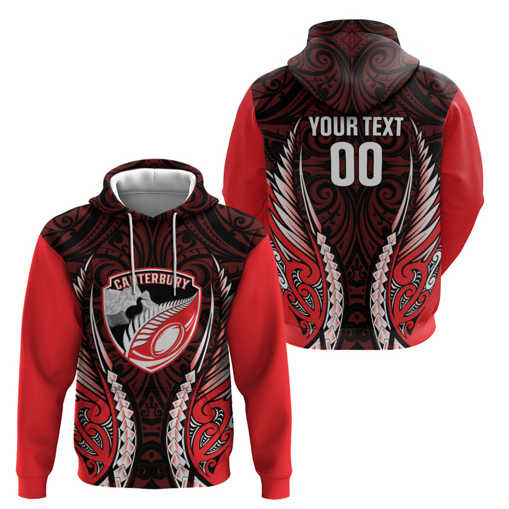 Canterbury 2026 Rugby Custom Hoodie NZ Maori Silver Fern