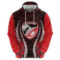 Canterbury 2026 Rugby Custom Hoodie NZ Maori Silver Fern