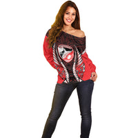Canterbury 2026 Rugby Custom Off Shoulder Sweater NZ Maori Silver Fern