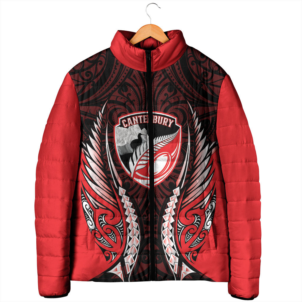 Canterbury 2026 Rugby Custom Padded Jacket NZ Maori Silver Fern