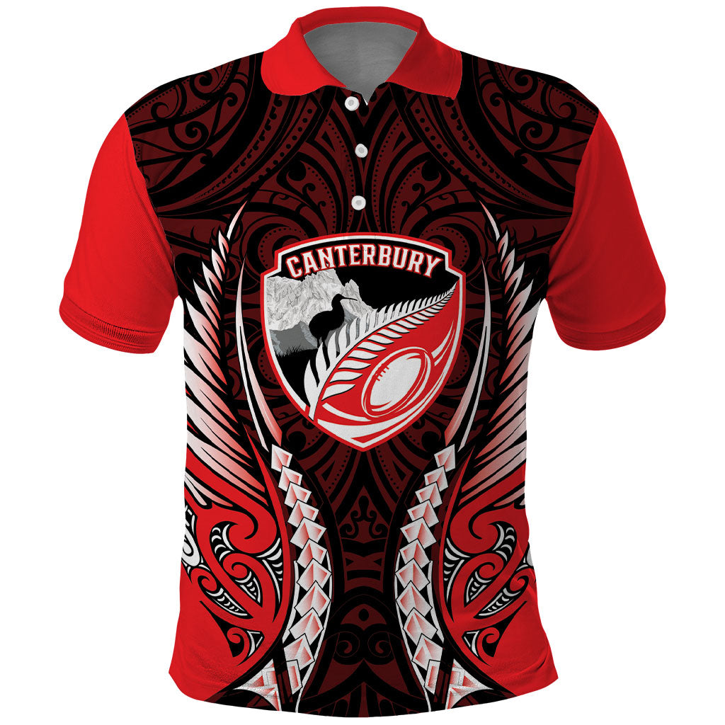 Canterbury 2026 Rugby Custom Polo Shirt NZ Maori Silver Fern