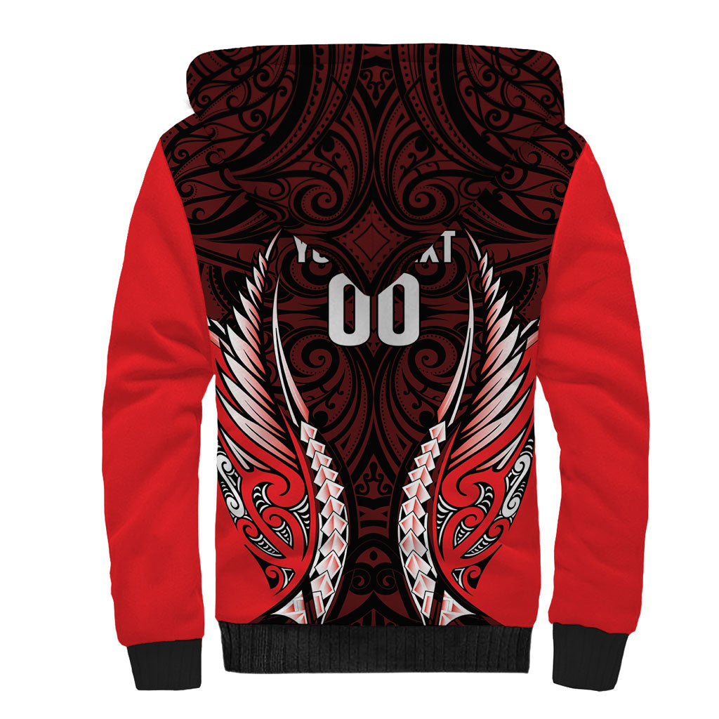 Canterbury 2026 Rugby Custom Sherpa Hoodie NZ Maori Silver Fern