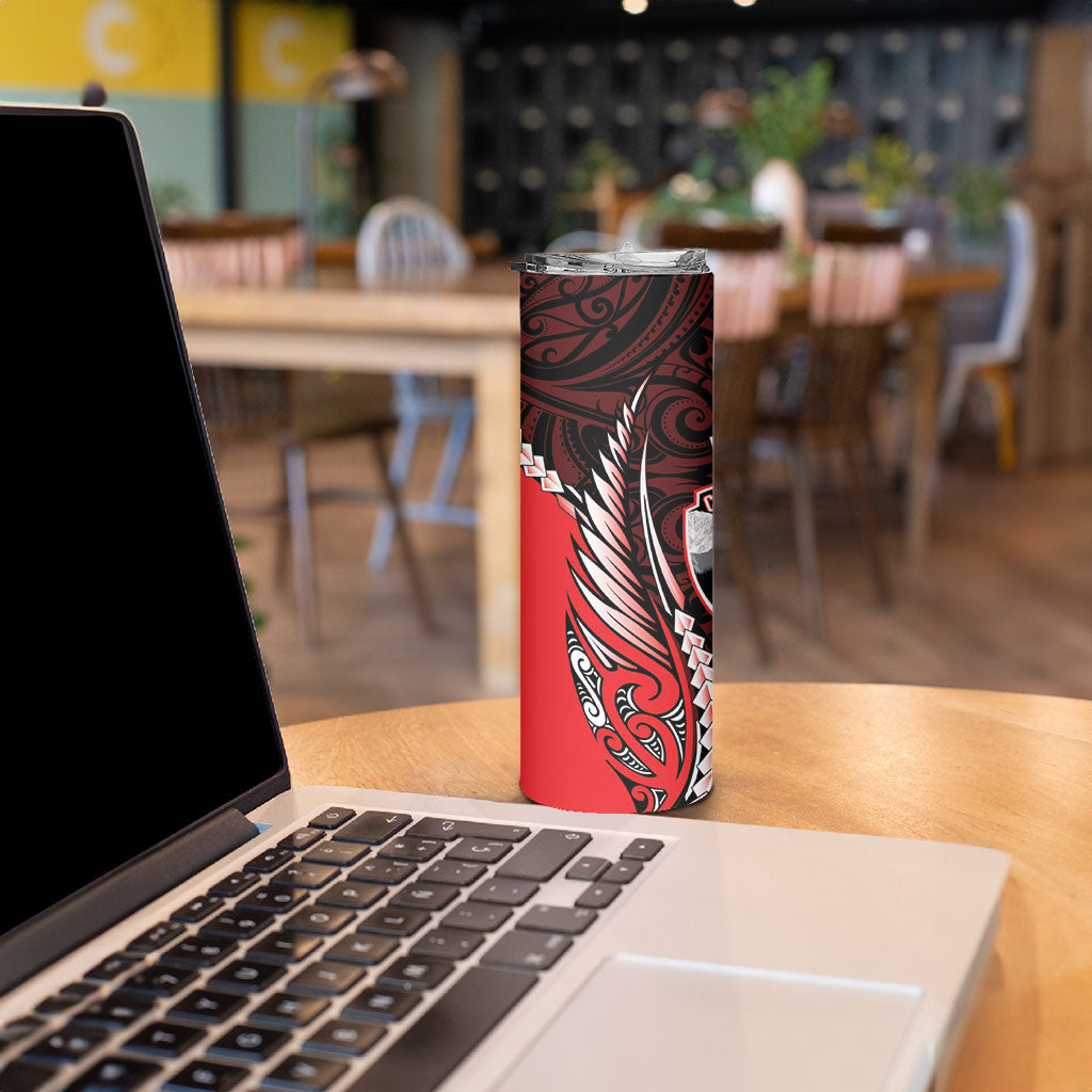 Canterbury 2026 Rugby Custom Skinny Tumbler NZ Maori Silver Fern