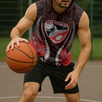 Canterbury 2026 Rugby Custom Sleeveless Hoodie NZ Maori Silver Fern