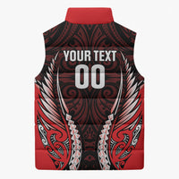 Canterbury 2026 Rugby Custom Sleeveless Puffer Jacket NZ Maori Silver Fern