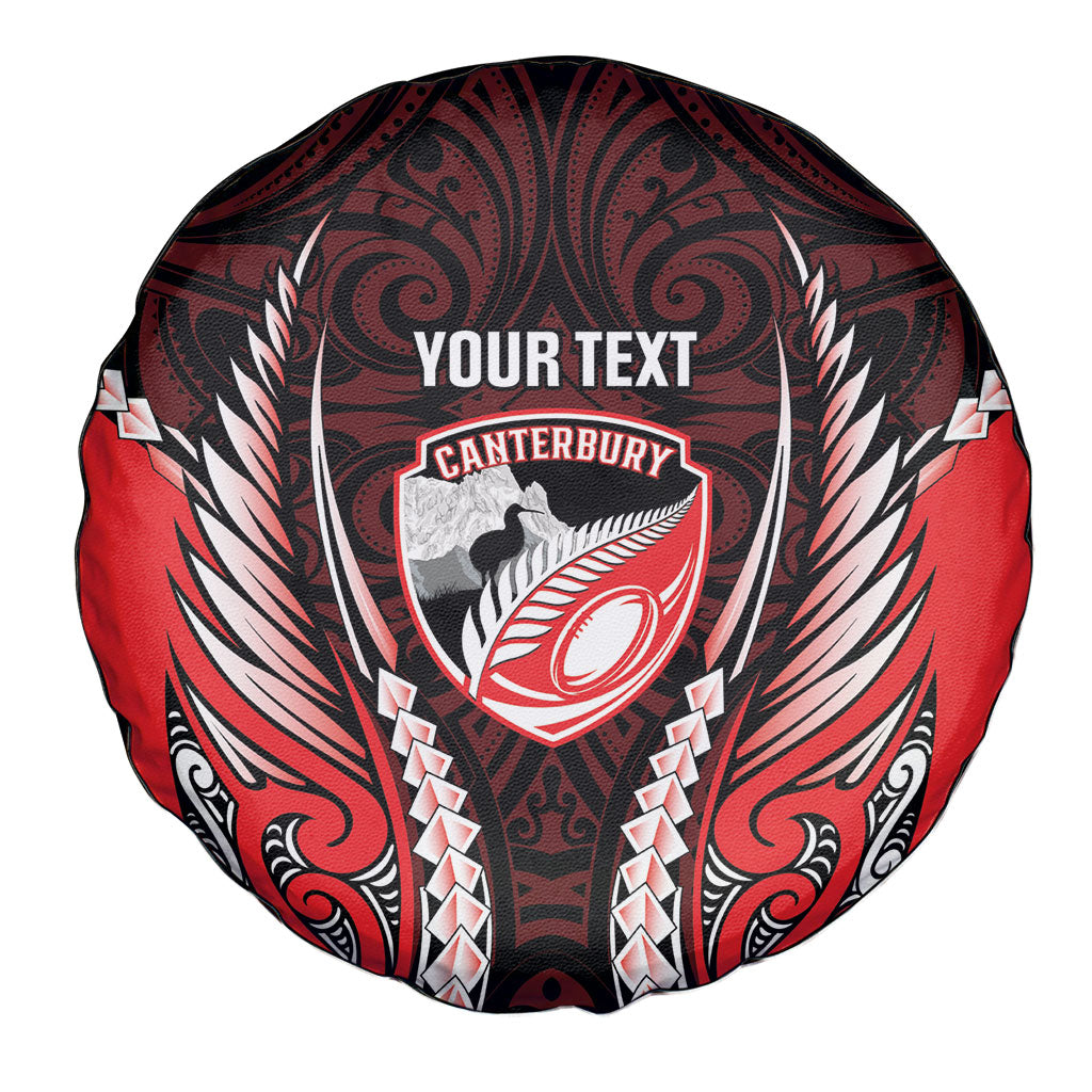 Canterbury 2026 Rugby Custom Spare Tire Cover NZ Maori Silver Fern