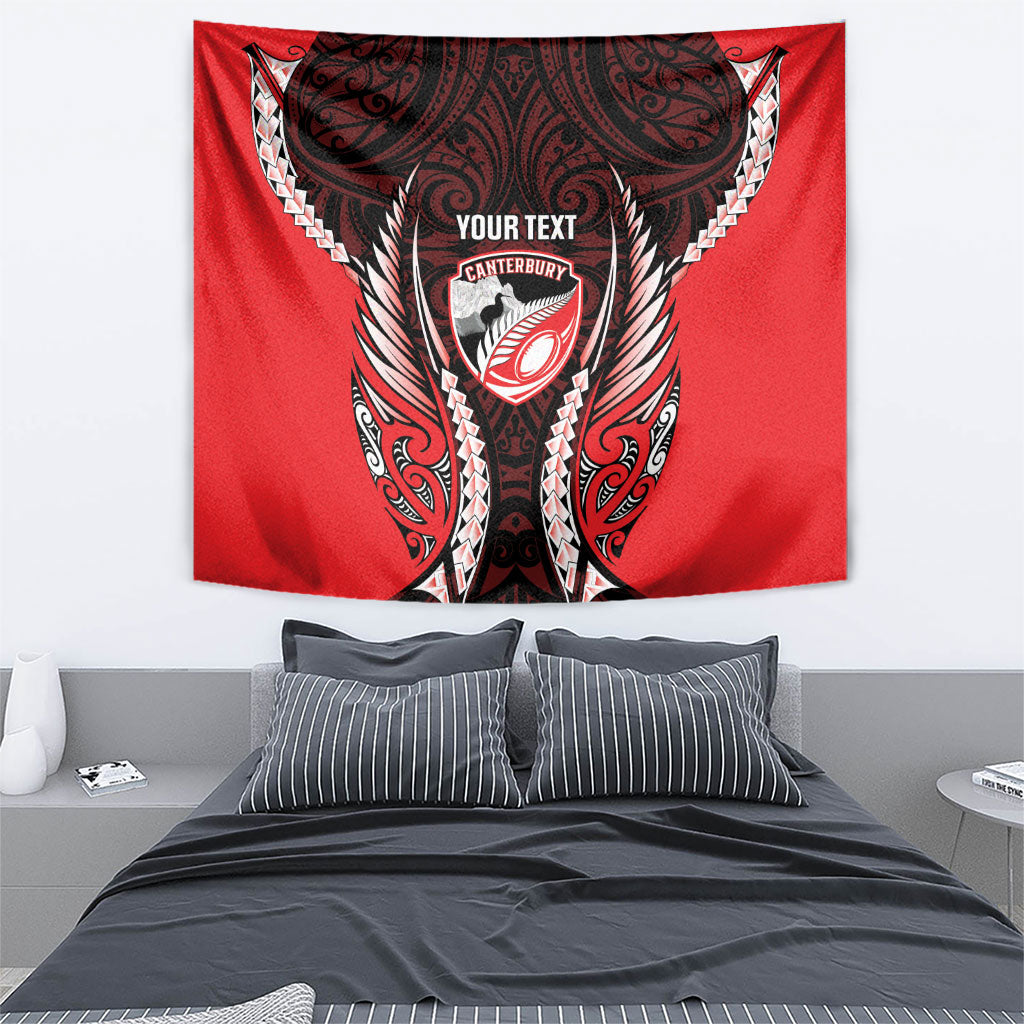Canterbury 2026 Rugby Custom Tapestry NZ Maori Silver Fern