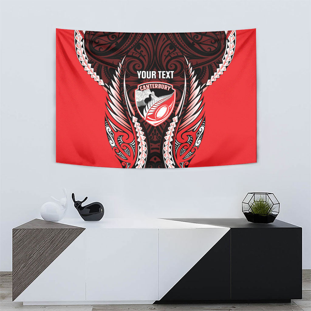 Canterbury 2026 Rugby Custom Tapestry NZ Maori Silver Fern