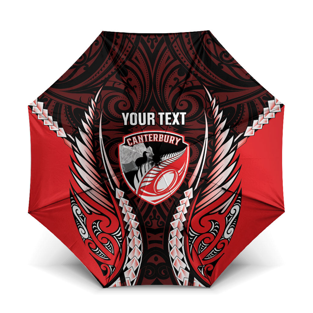 Canterbury 2026 Rugby Custom Umbrella NZ Maori Silver Fern
