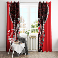 Canterbury 2026 Rugby Custom Window Curtain NZ Maori Silver Fern LT14 - Polynesian Pride