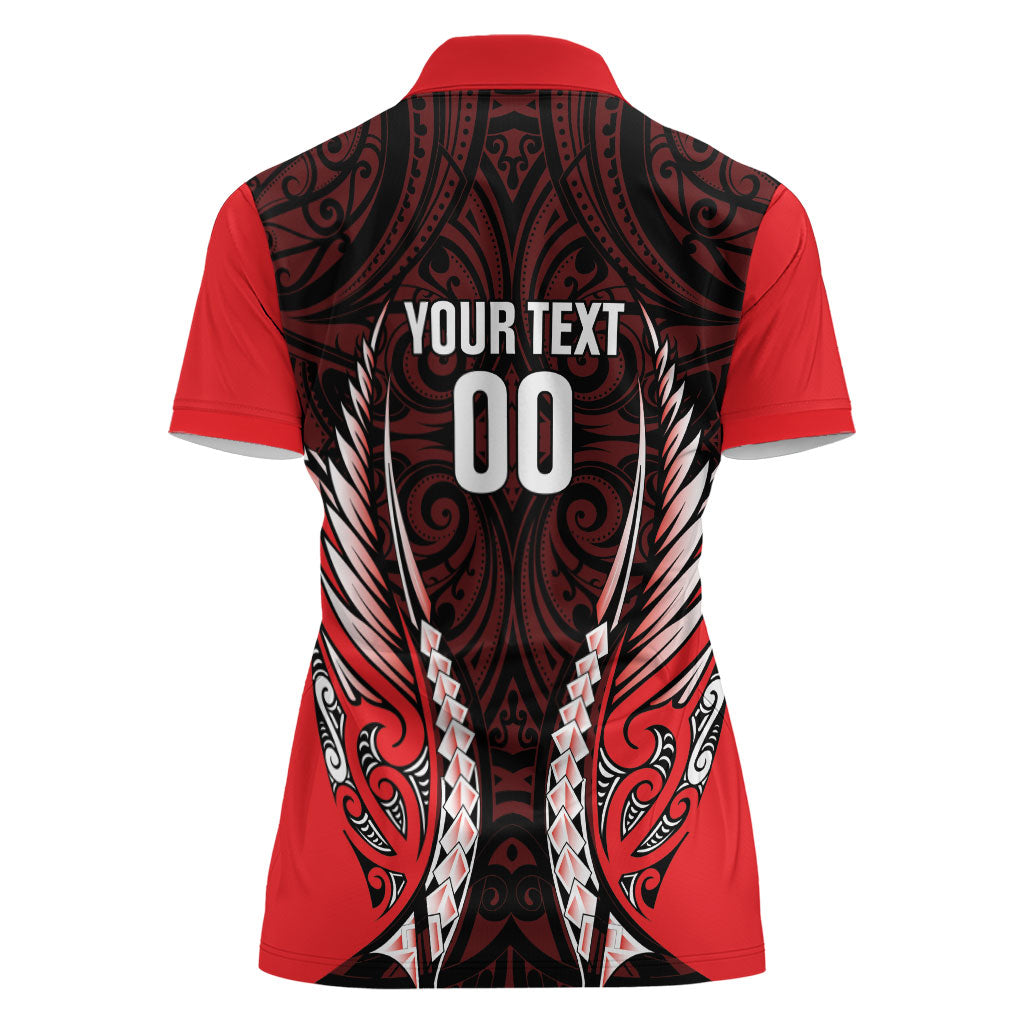 Canterbury 2026 Rugby Custom Women Polo Shirt NZ Maori Silver Fern LT14 - Polynesian Pride