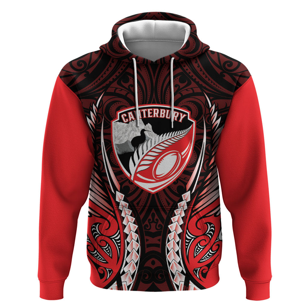 Canterbury 2026 Rugby Custom Zip Hoodie NZ Maori Silver Fern