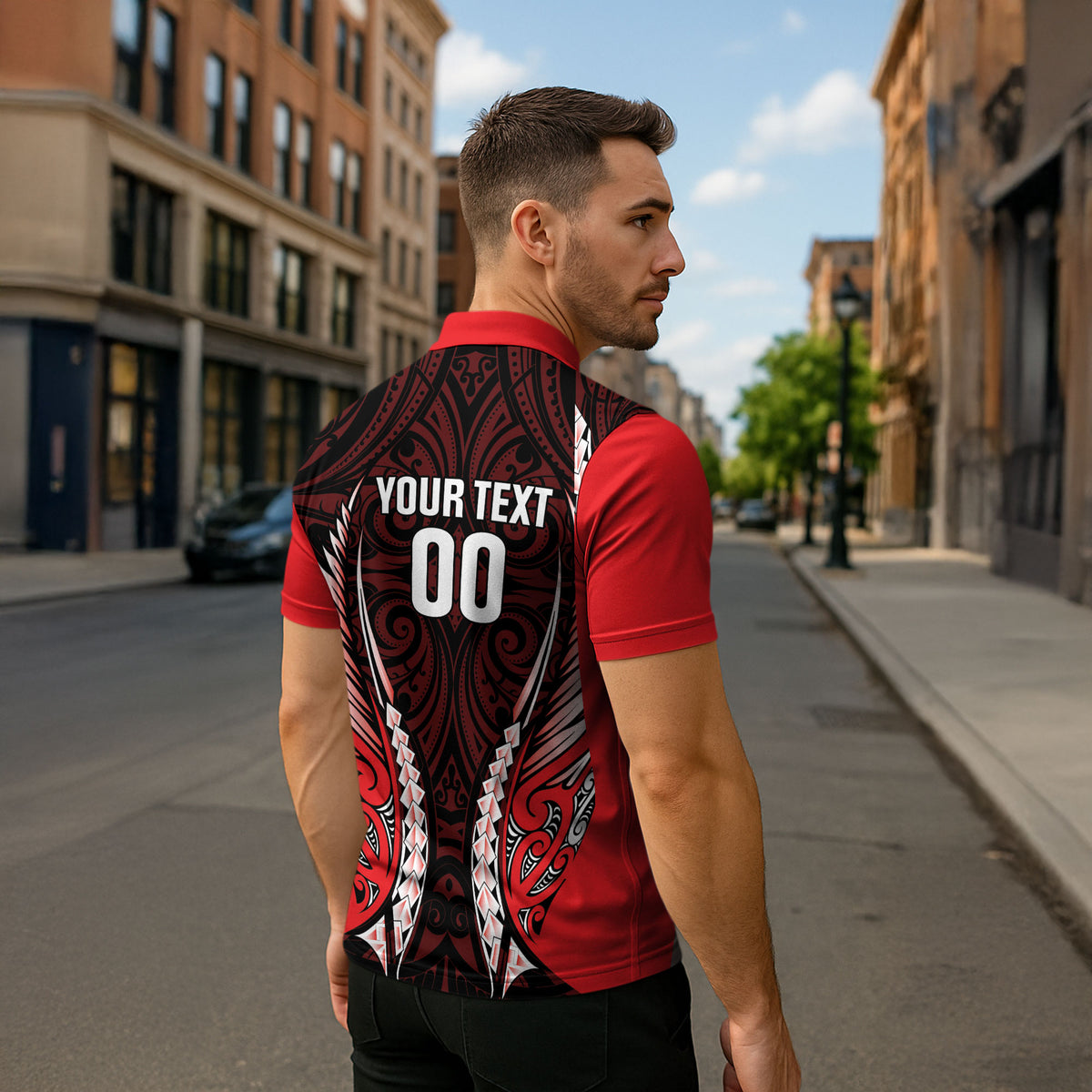 Canterbury 2026 Rugby Custom Zipper Polo Shirt NZ Maori Silver Fern LT14 - Polynesian Pride