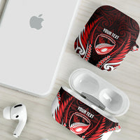 Counties Manukau 2026 Rugby Custom AirPods Case NZ Maori Silver Fern LT14 - Polynesian Pride