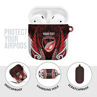 Counties Manukau 2026 Rugby Custom AirPods Case NZ Maori Silver Fern LT14 - Polynesian Pride