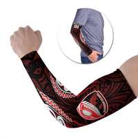 Counties Manukau 2026 Rugby Custom Arm Sleeves NZ Maori Silver Fern