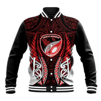 Counties Manukau 2026 Rugby Custom Baseball Jacket NZ Maori Silver Fern