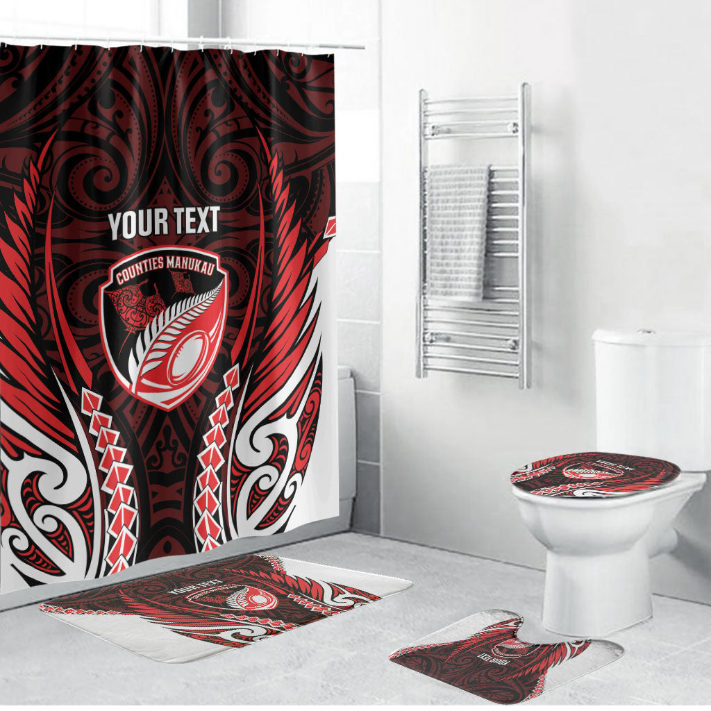 Counties Manukau 2026 Rugby Custom Bathroom Set NZ Maori Silver Fern