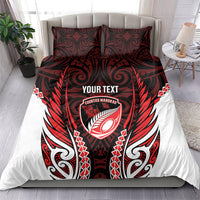 Counties Manukau 2026 Rugby Custom Bedding Set NZ Maori Silver Fern