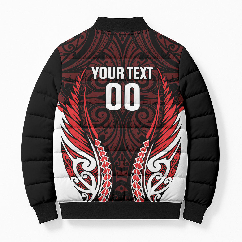Counties Manukau 2026 Rugby Custom Bomber Puffer Jacket NZ Maori Silver Fern LT14 - Polynesian Pride