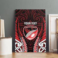 Counties Manukau 2026 Rugby Custom Canvas Wall Art NZ Maori Silver Fern LT14 - Polynesian Pride