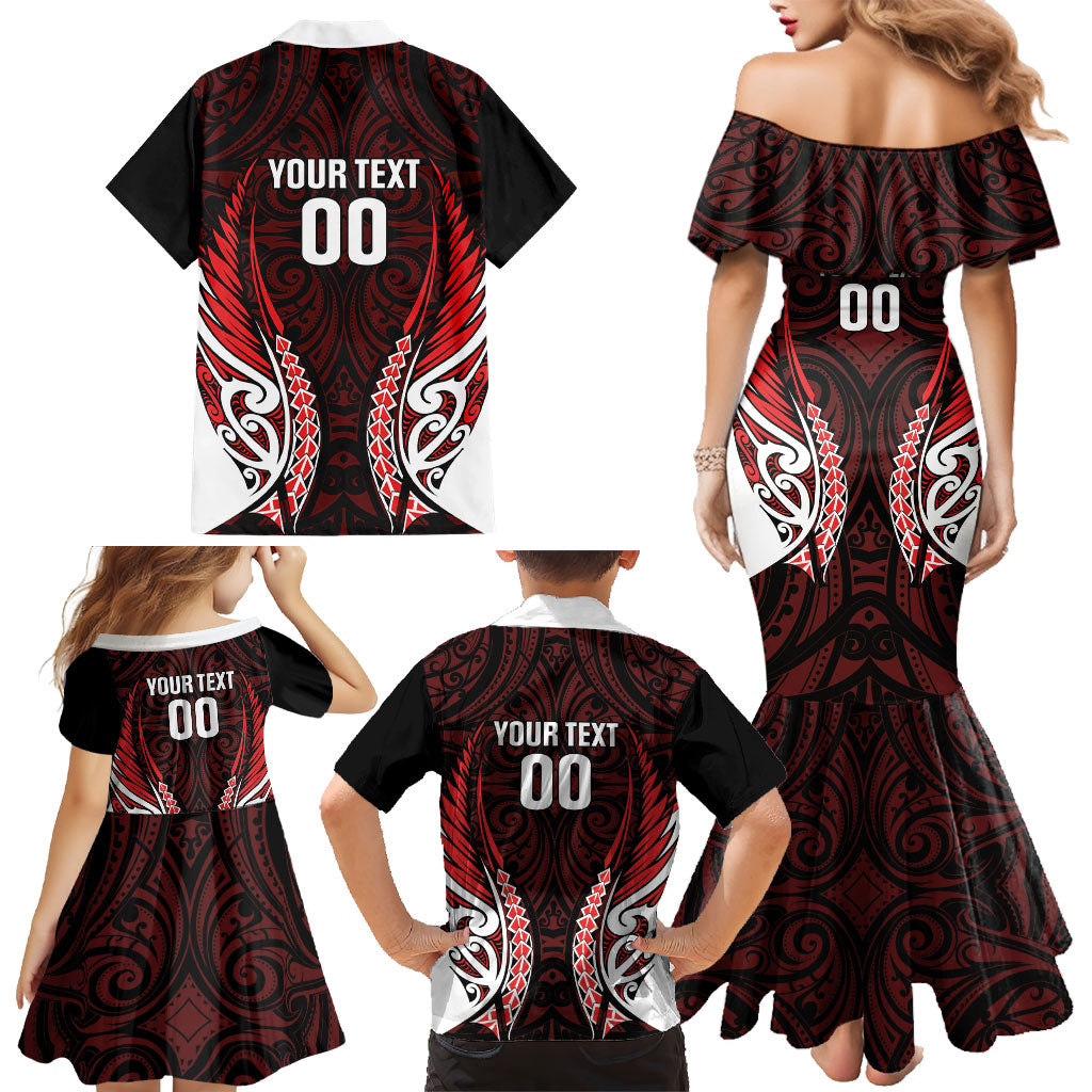 Counties Manukau 2026 Rugby Custom Family Matching Mermaid Dress and Hawaiian Shirt NZ Maori Silver Fern LT14 - Polynesian Pride