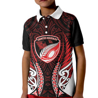 Counties Manukau 2026 Rugby Custom Kid Polo Shirt NZ Maori Silver Fern