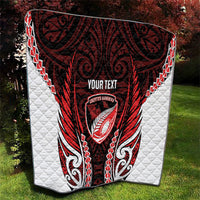 Counties Manukau 2026 Rugby Custom Quilt NZ Maori Silver Fern LT14 - Polynesian Pride