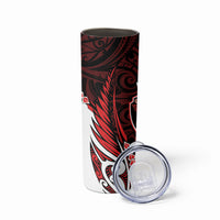 Counties Manukau 2026 Rugby Custom Skinny Tumbler NZ Maori Silver Fern