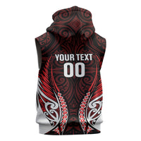 Counties Manukau 2026 Rugby Custom Sleeveless Zip Hoodie NZ Maori Silver Fern