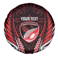 Counties Manukau 2026 Rugby Custom Spare Tire Cover NZ Maori Silver Fern