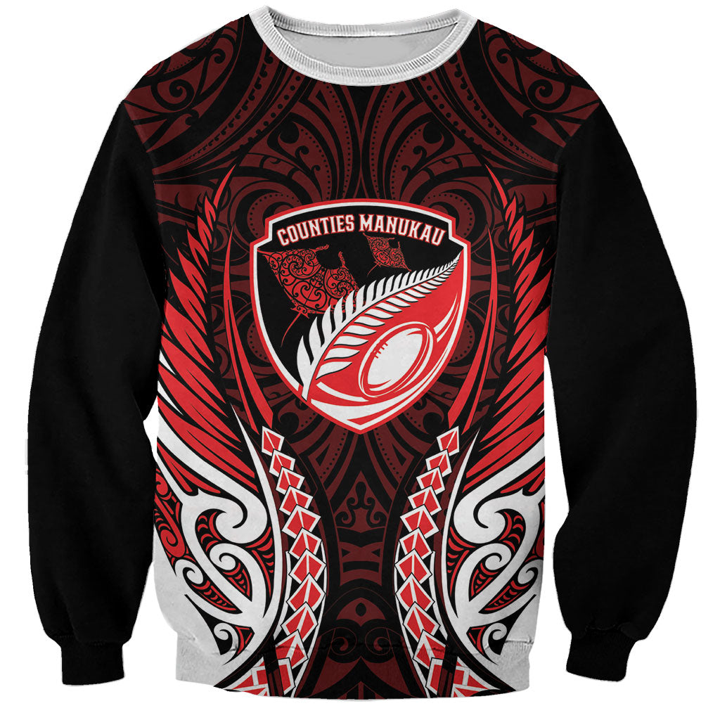 Counties Manukau 2026 Rugby Custom Sweatshirt NZ Maori Silver Fern