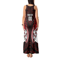 Counties Manukau 2026 Rugby Custom Tank Maxi Dress NZ Maori Silver Fern