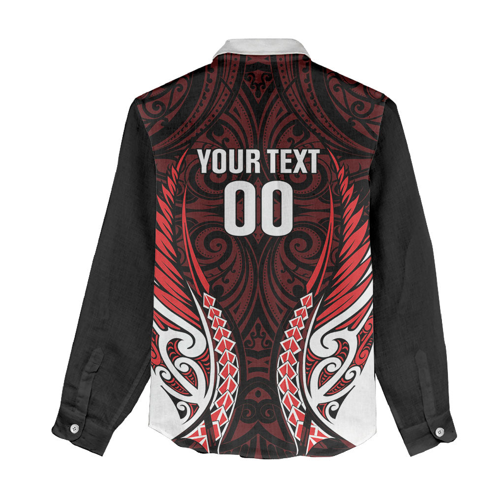 Counties Manukau 2026 Rugby Custom Women Casual Shirt NZ Maori Silver Fern