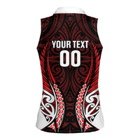 Counties Manukau 2026 Rugby Custom Women Sleeveless Polo Shirt NZ Maori Silver Fern