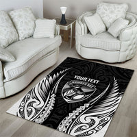 Hawke's Bay 2026 Rugby Custom Area Rug NZ Maori Silver Fern