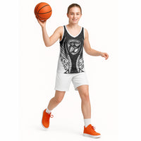 Hawke's Bay 2026 Rugby Custom Basketball Jersey NZ Maori Silver Fern LT14 - Polynesian Pride