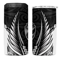Hawke's Bay 2026 Rugby Custom 4 in 1 Can Cooler Tumbler NZ Maori Silver Fern
