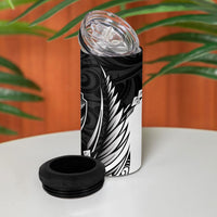 Hawke's Bay 2026 Rugby Custom 4 in 1 Can Cooler Tumbler NZ Maori Silver Fern