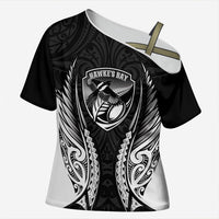 Hawke's Bay 2026 Rugby Custom Cross Shoulder Shirt NZ Maori Silver Fern